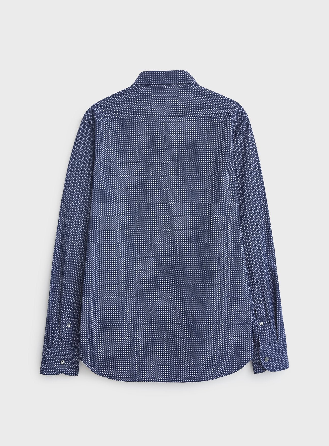 Chemise Confort Imprimée Como Marine Italienne Recyclée