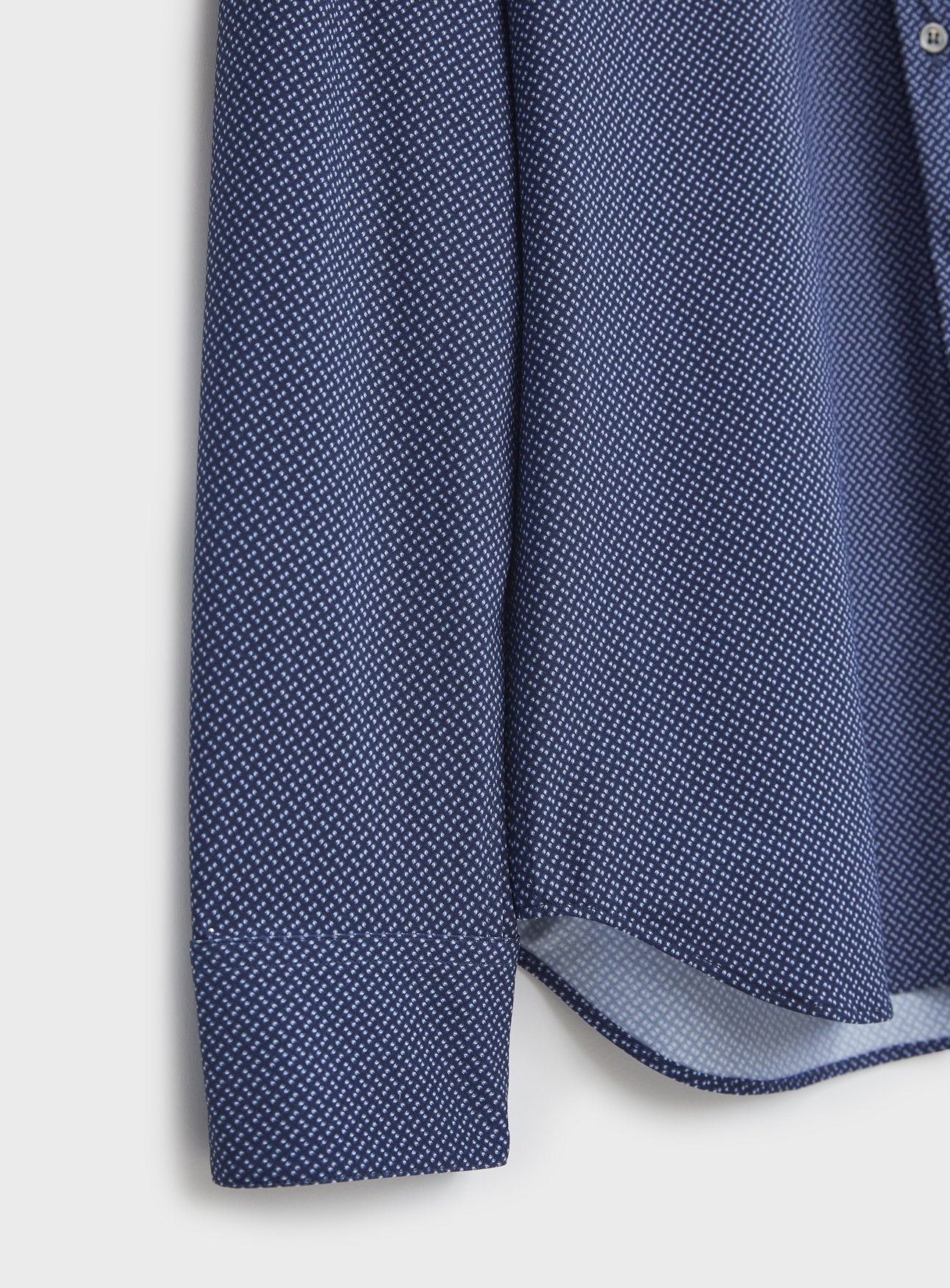 Chemise Confort Imprimée Como Marine Italienne Recyclée