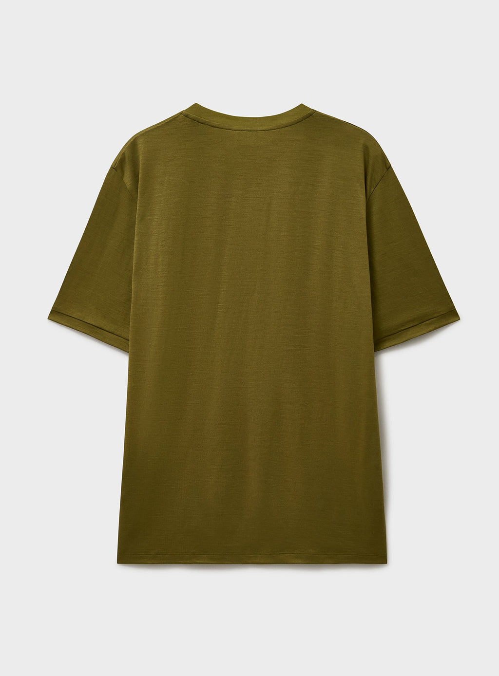 T-shirt en jersey de laine mérinos or antique