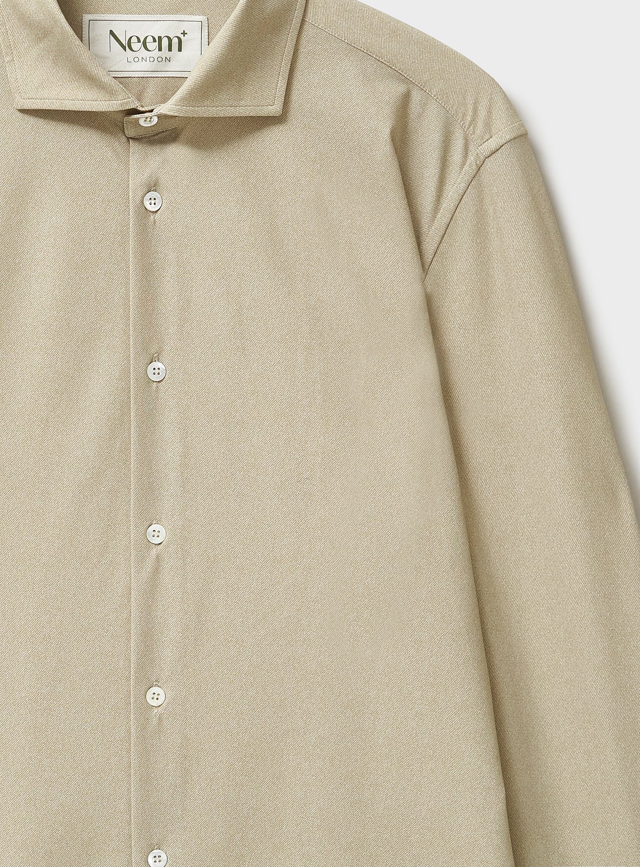 Chemise confort coupée en flanelle italienne recyclée