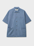 Chemise à manches courtes en coton recyclé Sky