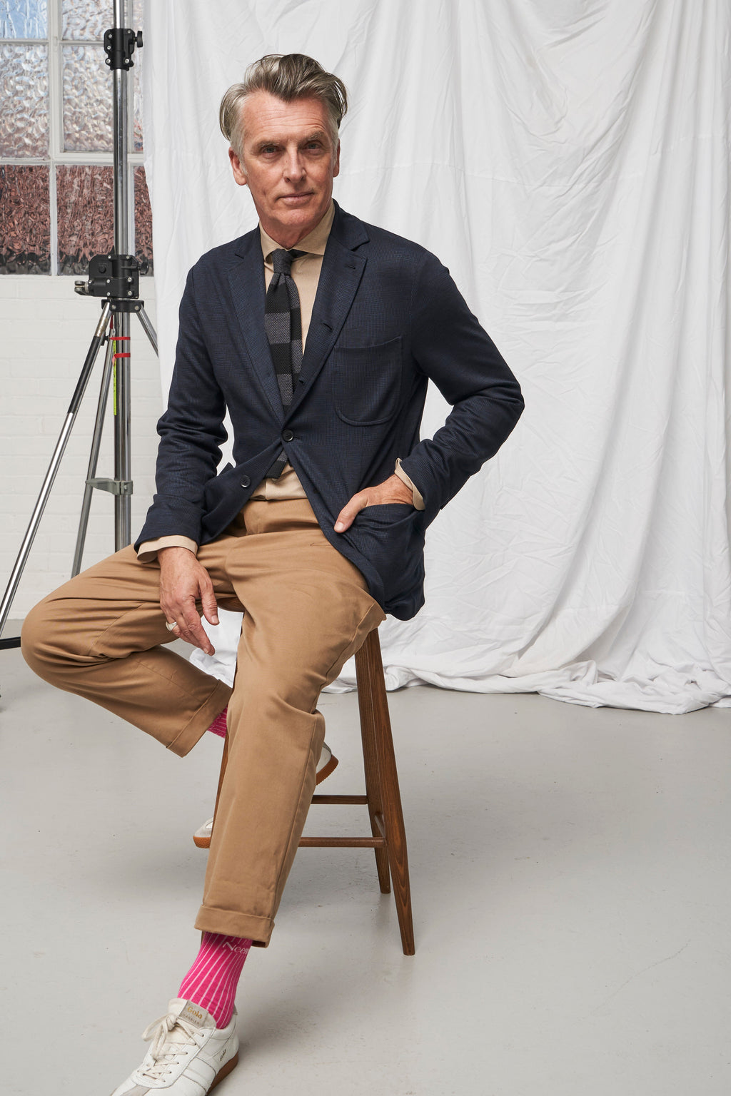 Chemise confort coupée en flanelle italienne recyclée
