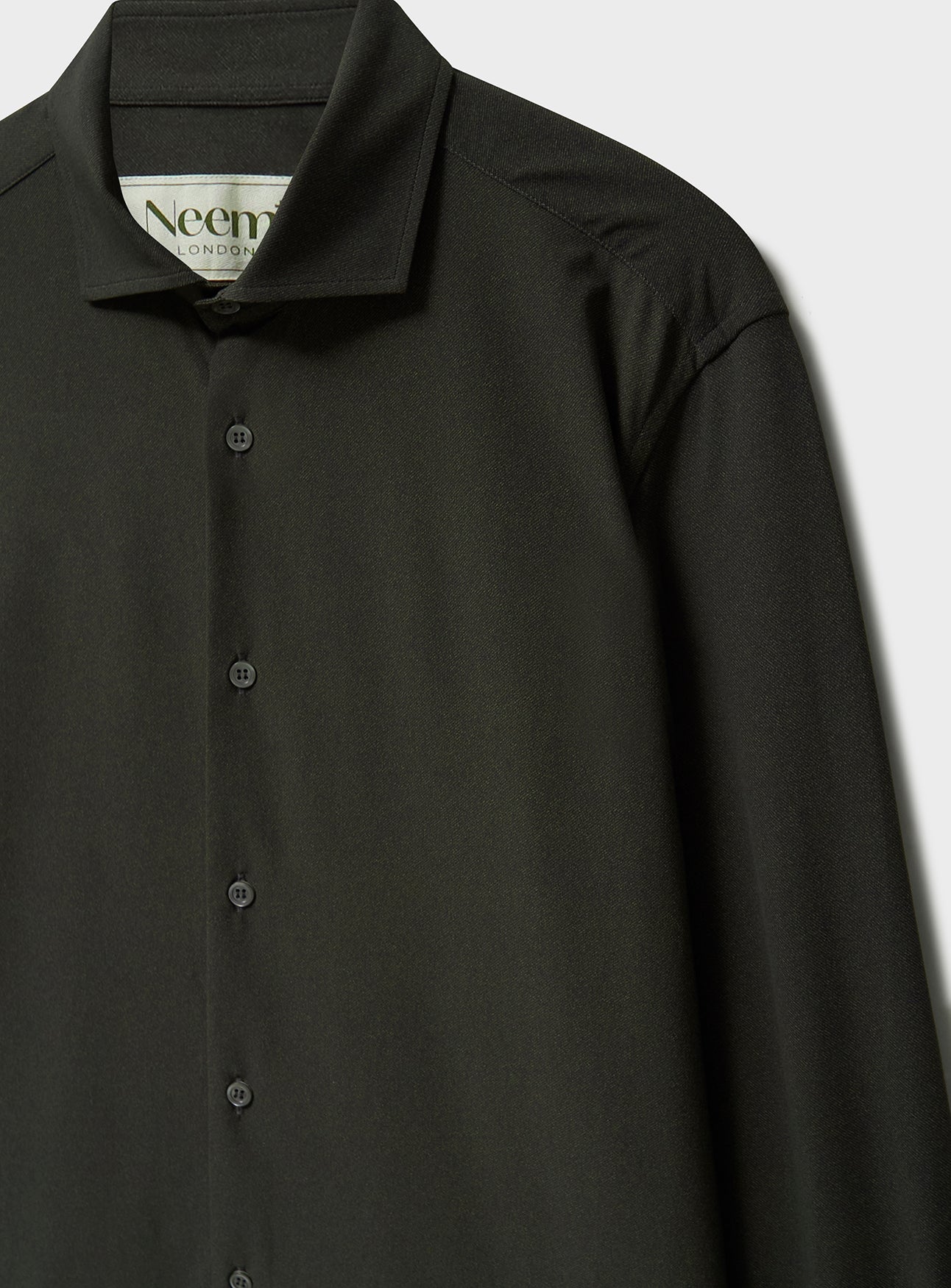 Chemise confort recyclée en chocolat italien coupé