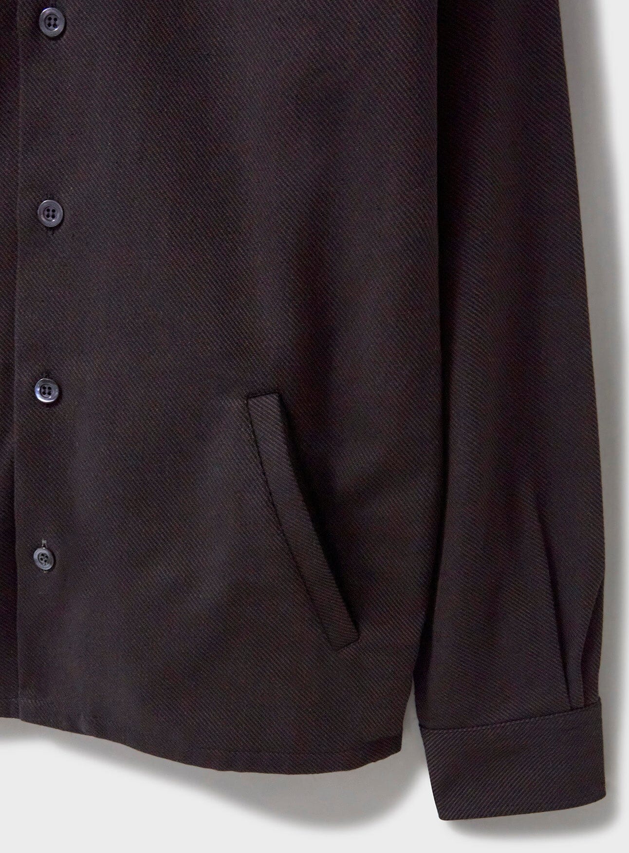 Costume homme en sergé recyclé chocolat