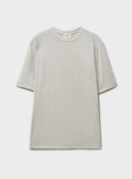 T-shirt écru en jersey de laine mérinos