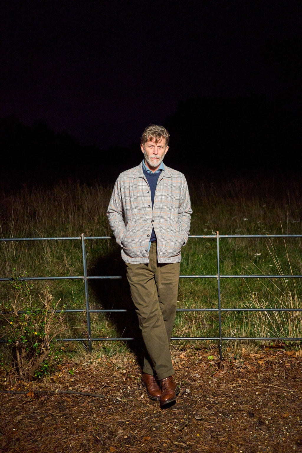 Veste Cornwall à carreaux en flanelle italienne recyclée