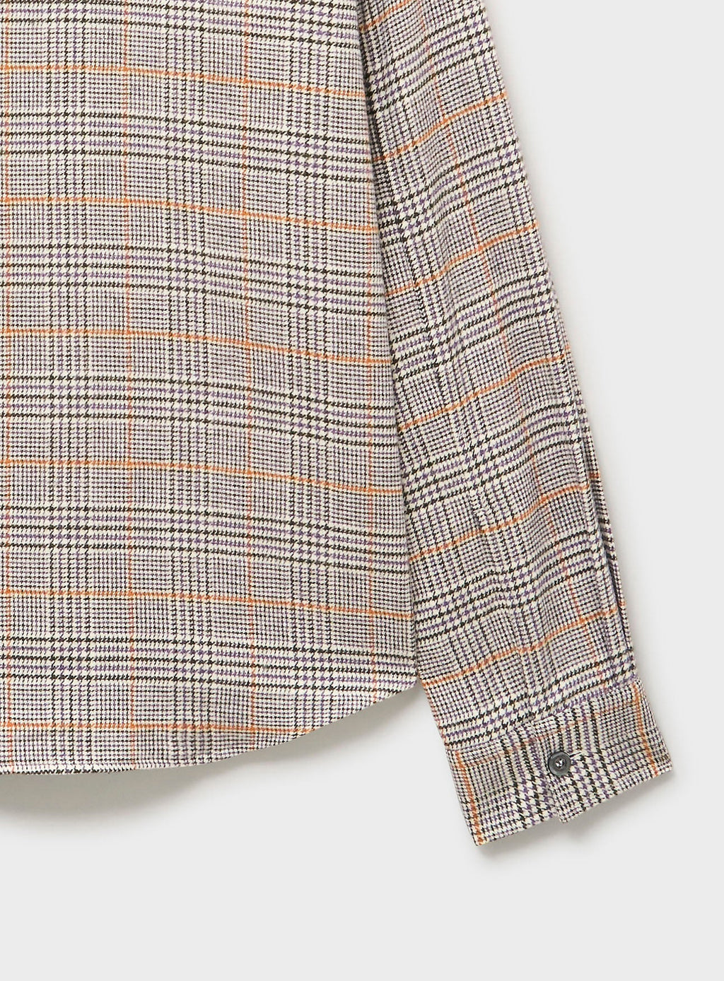 Surchemise en flanelle italienne recyclée Cornwall à carreaux et double poche