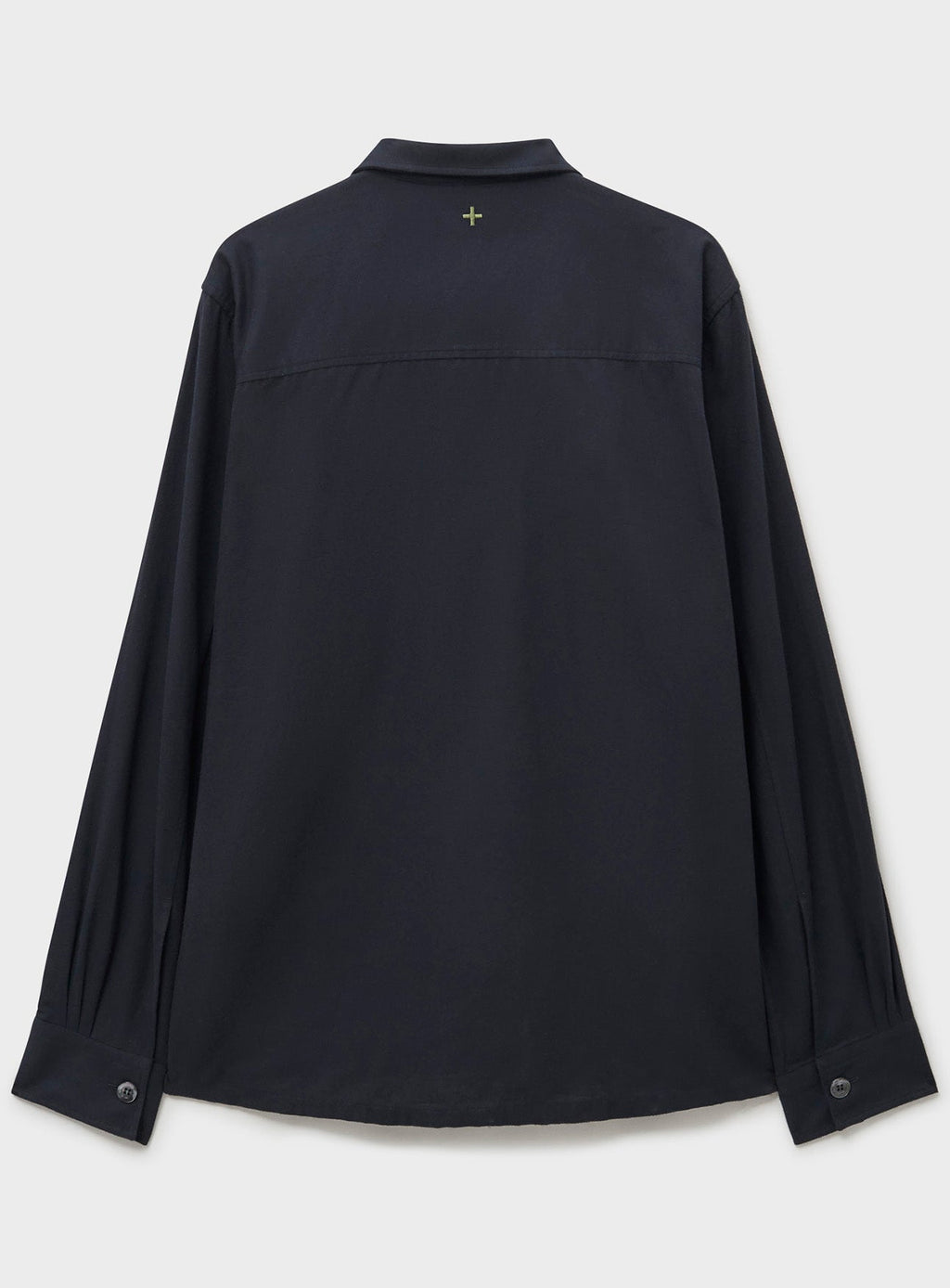 Surchemise en flanelle italienne recyclée noire