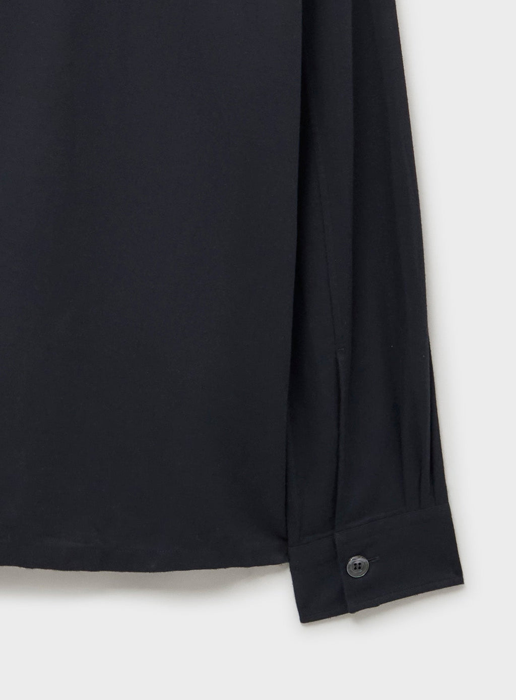 Surchemise en flanelle italienne recyclée noire