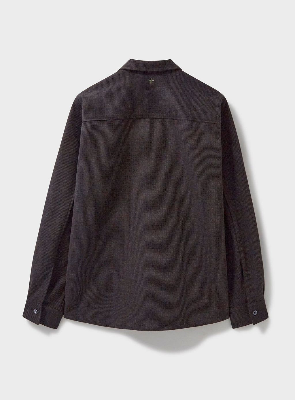 Costume homme en sergé recyclé chocolat