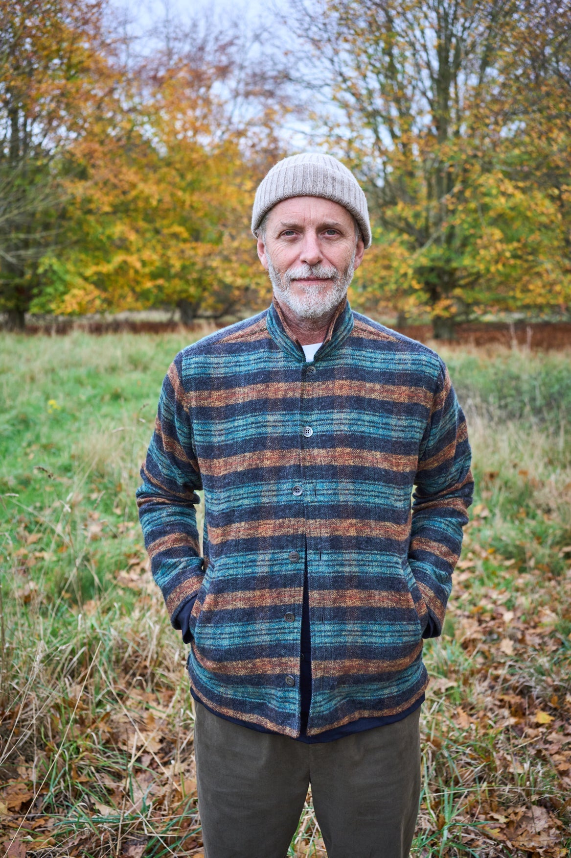 Blouson aviateur country moderne en flanelle épaisse recyclée
