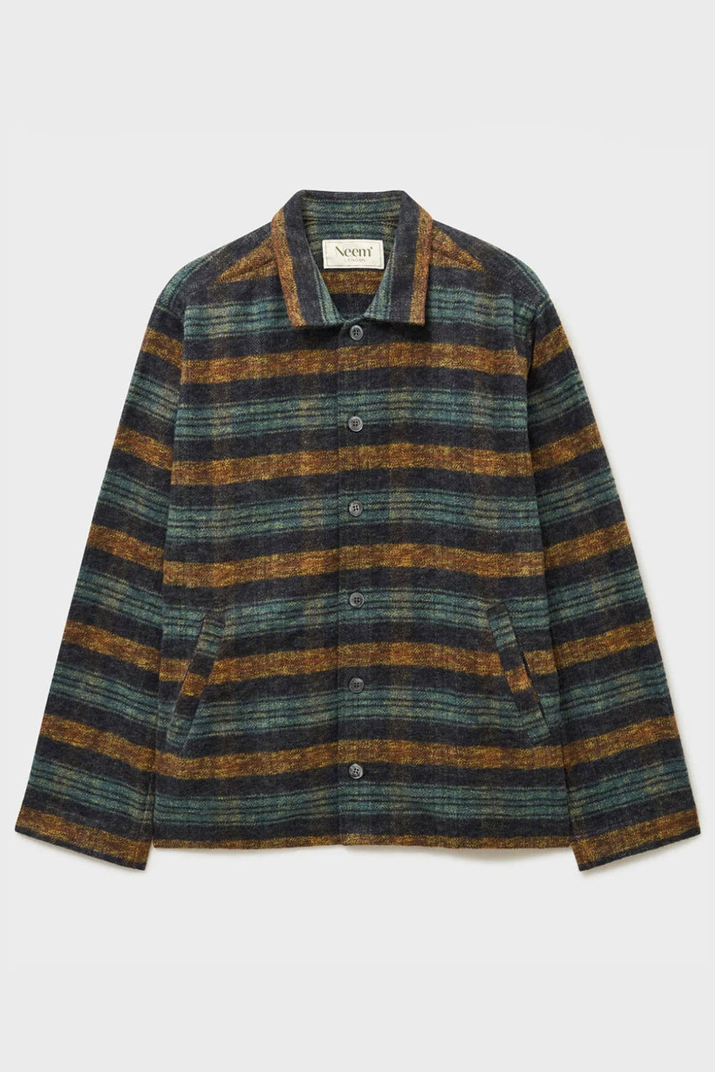 Blouson aviateur country moderne en flanelle épaisse recyclée