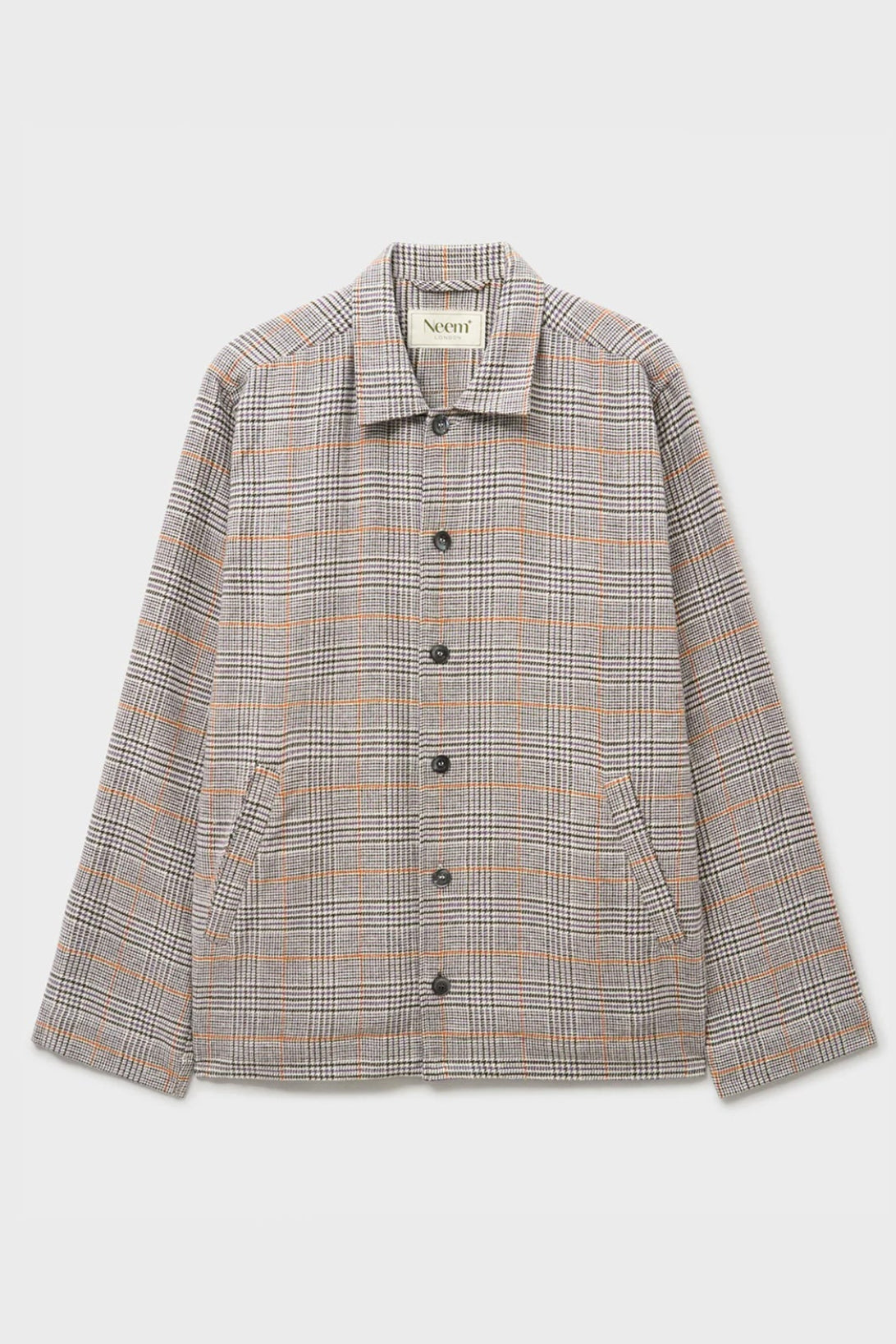 Veste Cornwall à carreaux en flanelle italienne recyclée