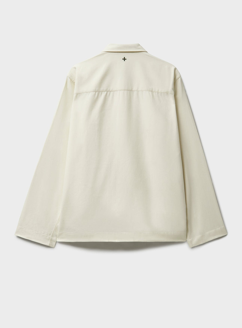 Blouson aviateur blanc antique, non teint et non blanchi, en matière régénérative