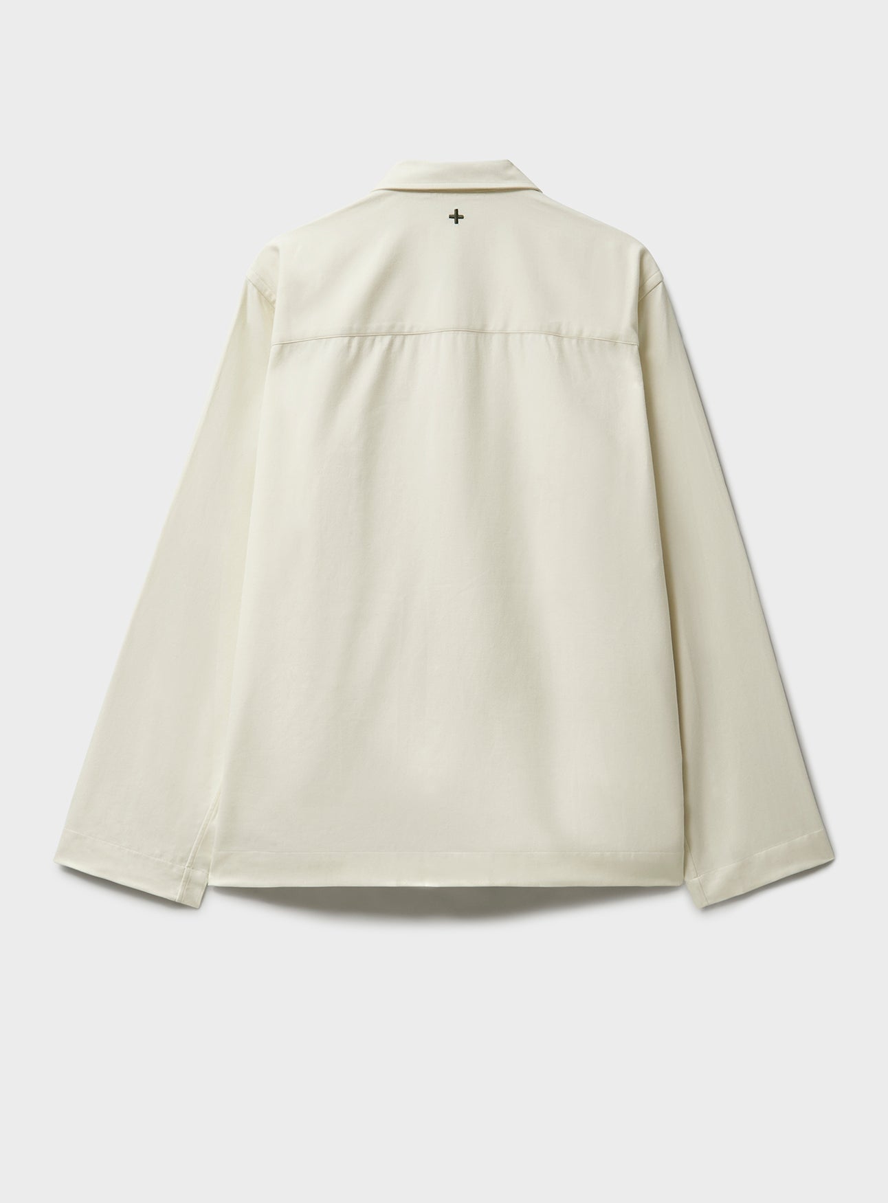 Blouson aviateur blanc antique, non teint et non blanchi, en matière régénérative