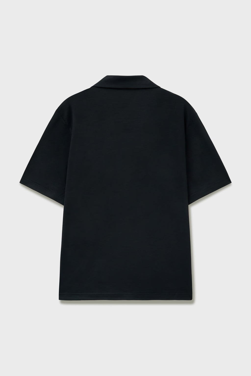 Maillot en mérinos à manches courtes bleu marine