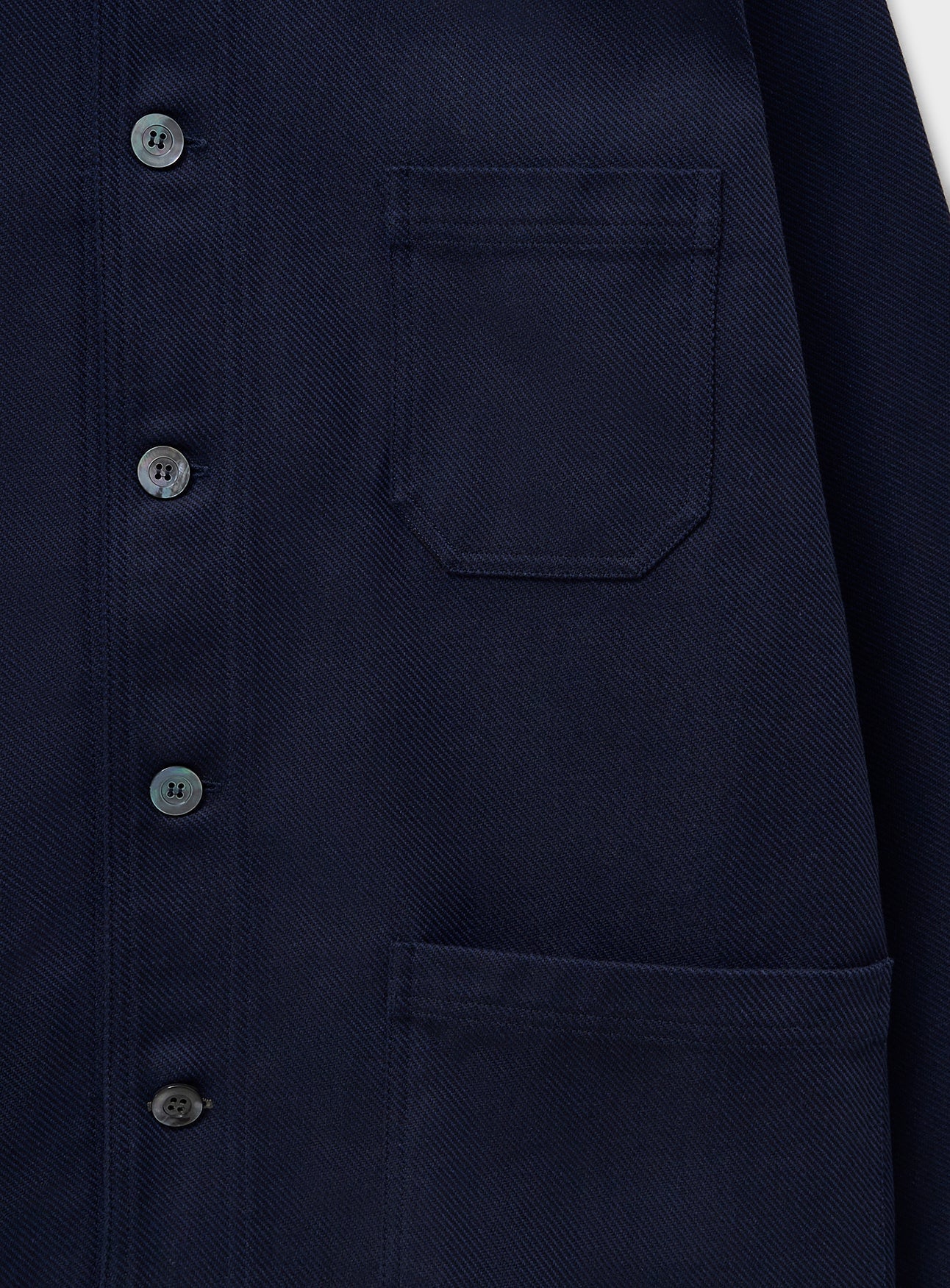 Veste de travail robuste en sergé recyclé marine
