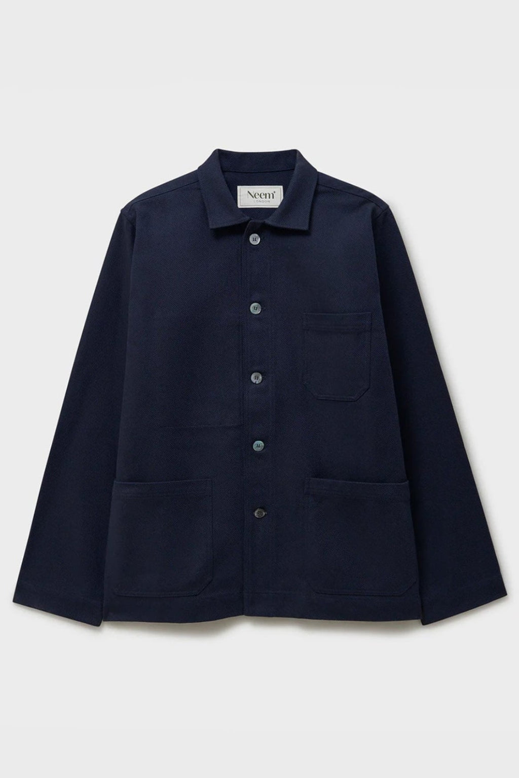 Veste de travail robuste en sergé recyclé marine