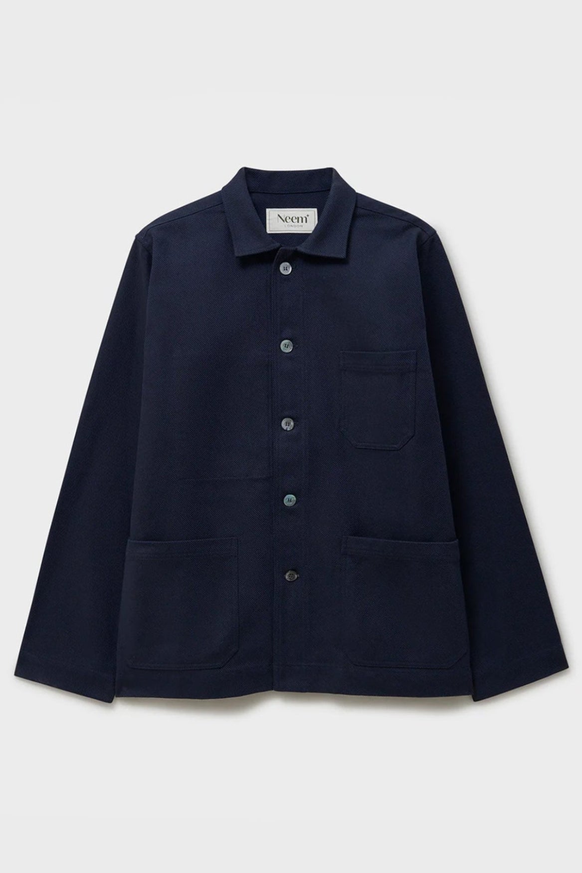 Veste de travail robuste en sergé recyclé marine