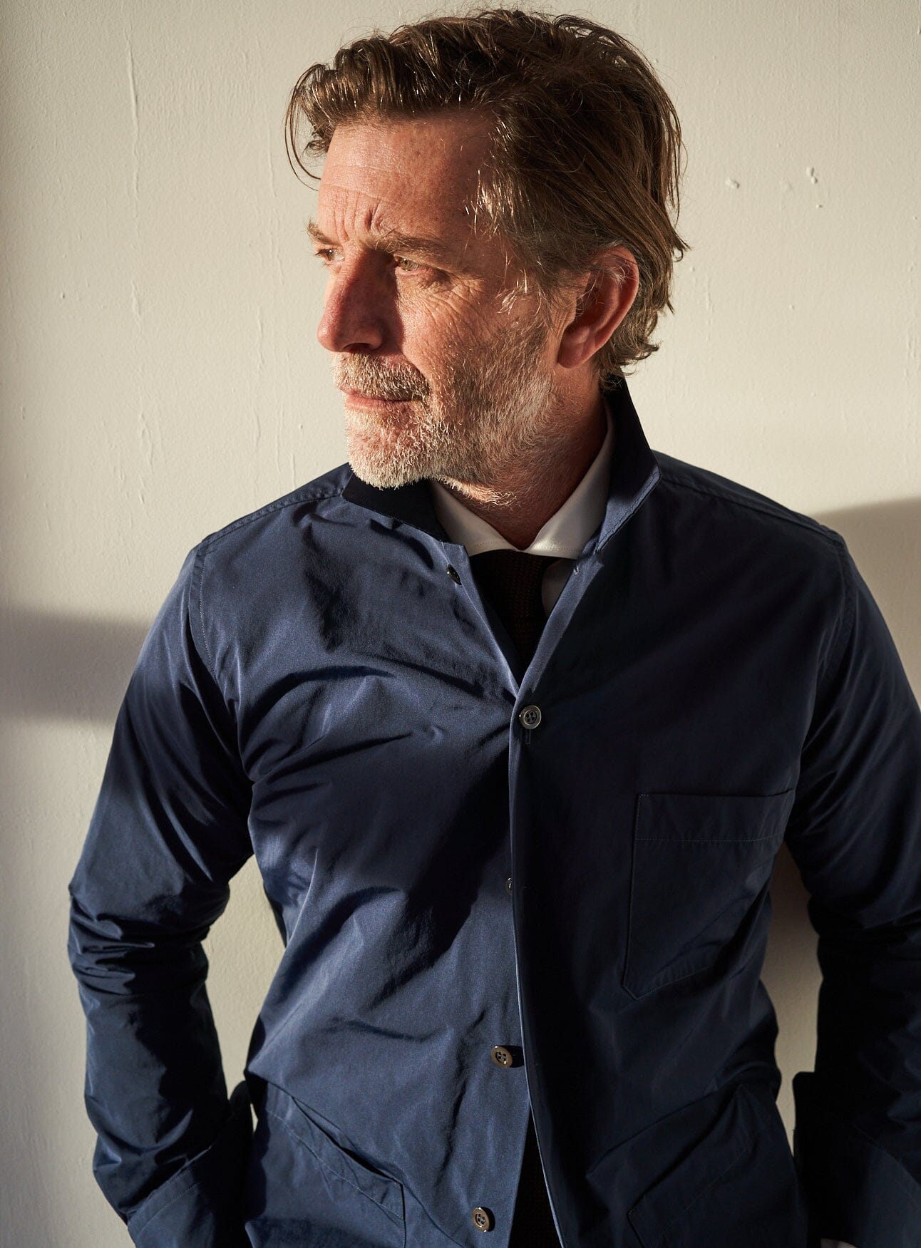 Imperméable bleu marine