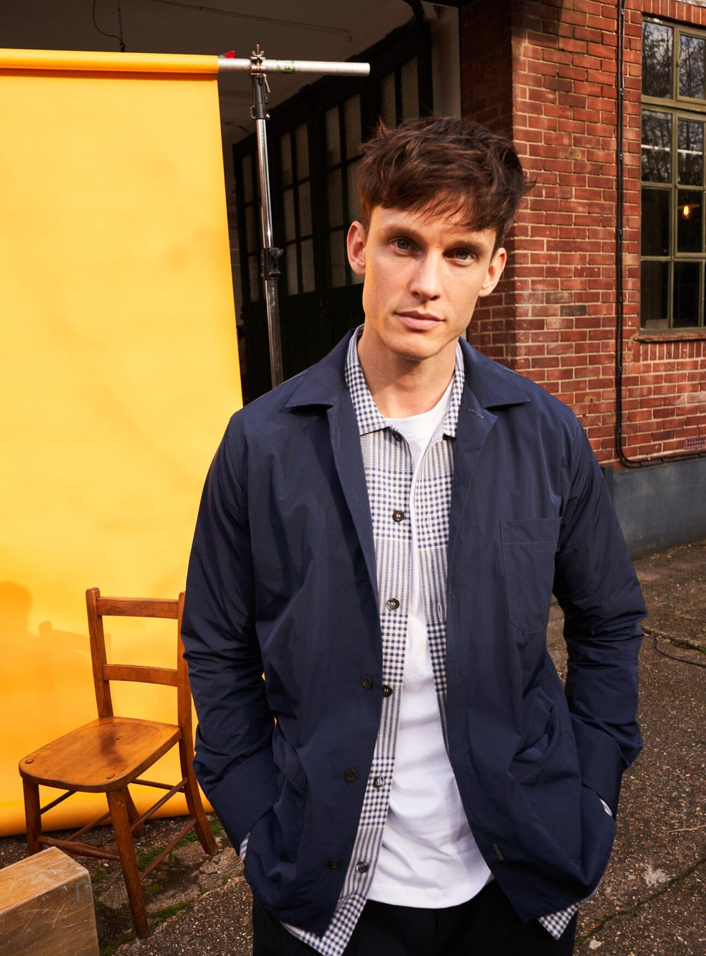 Imperméable bleu marine