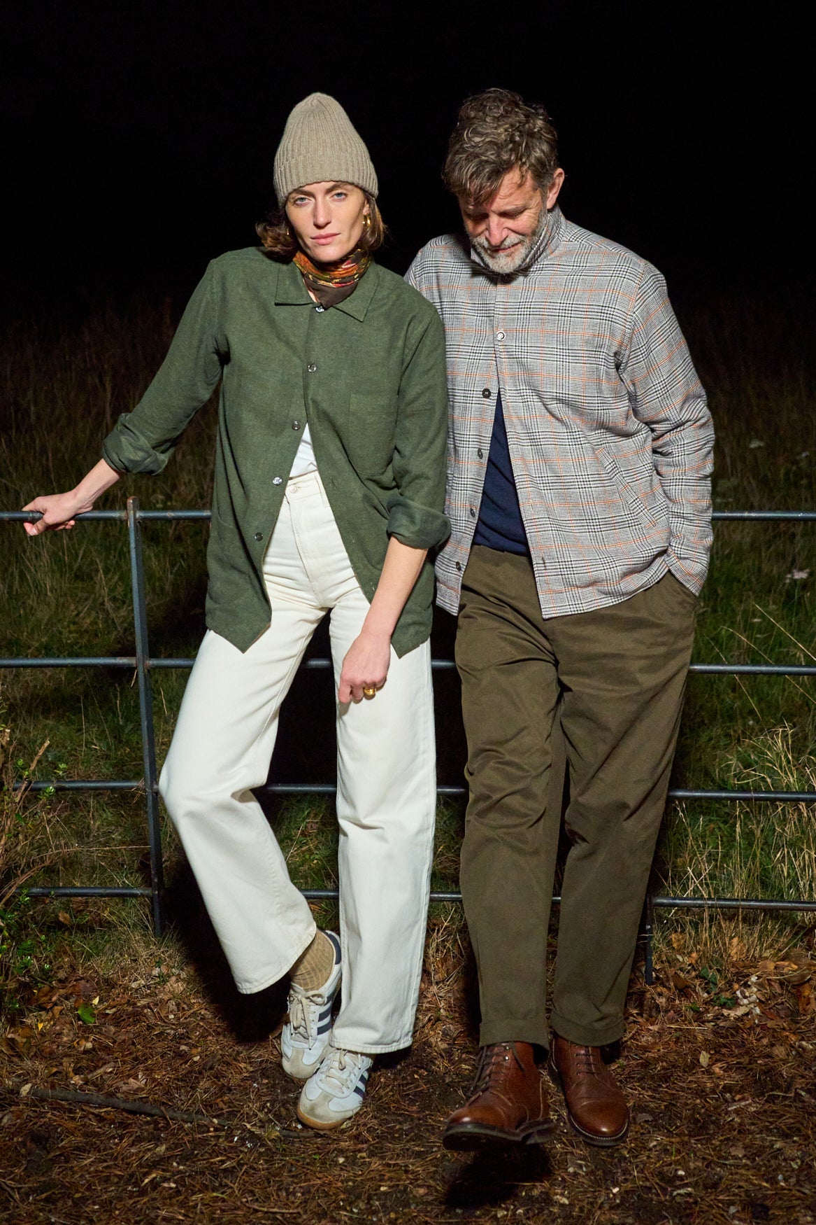 Veste Cornwall à carreaux en flanelle italienne recyclée