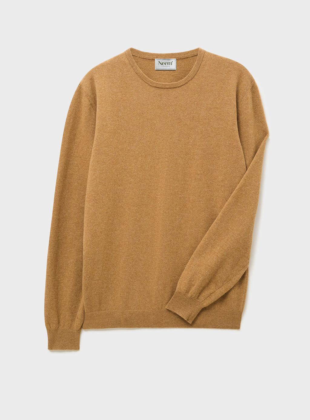 Col roulé en maille de laine italienne recyclée beige