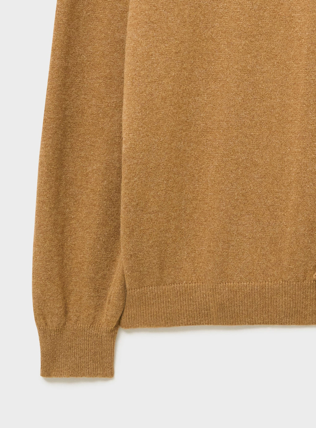 Col roulé en maille de laine italienne recyclée beige