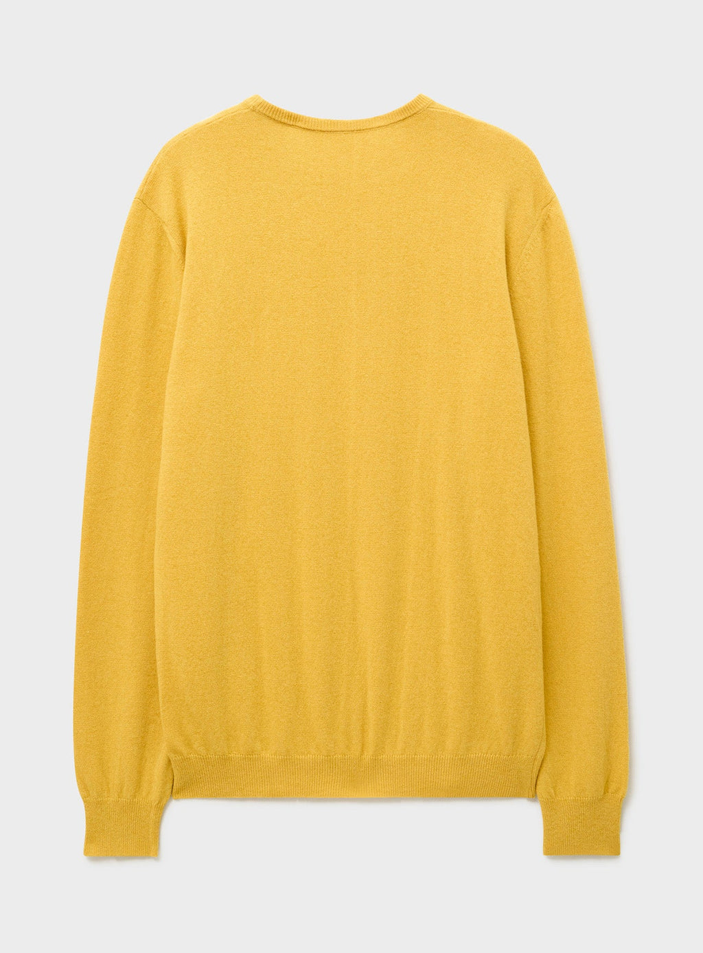 Pull Ras du Cou Jaune en Maille de Laine Italienne Recyclée