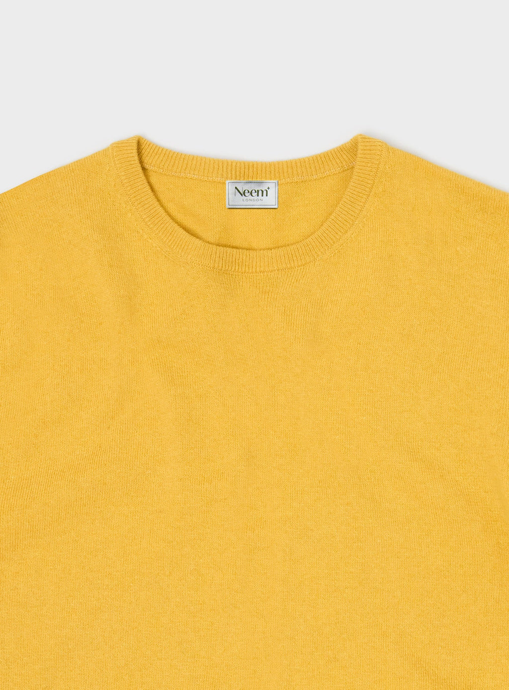 Pull Ras du Cou Jaune en Maille de Laine Italienne Recyclée