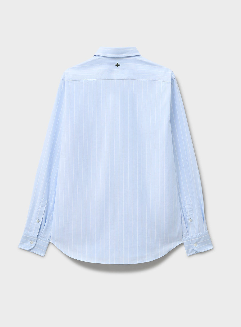 Chemise popover en coton oxford recyclé, coupe nouvelle, ciel