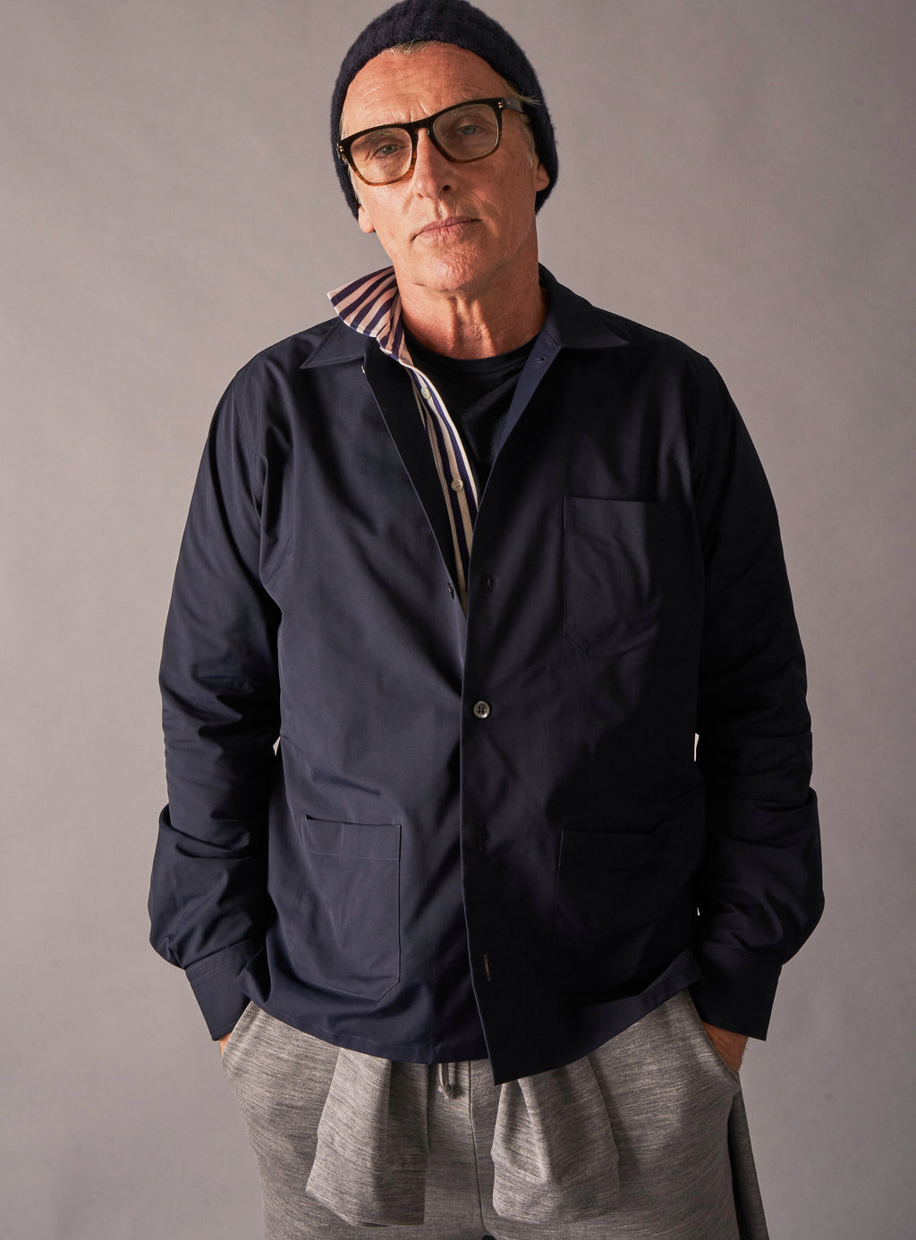 Imperméable bleu marine