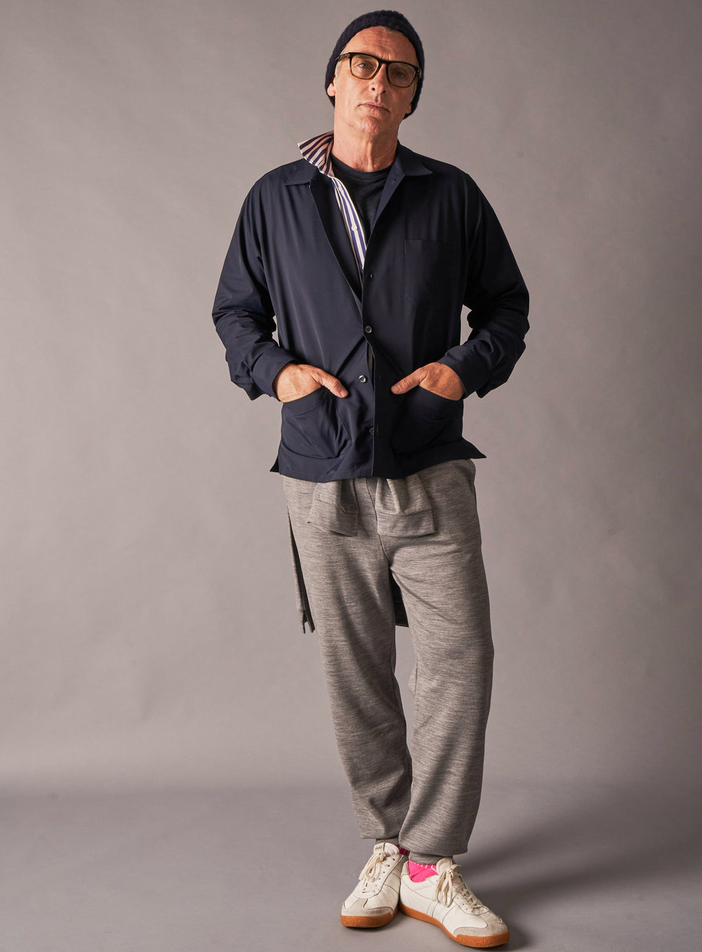 Imperméable bleu marine