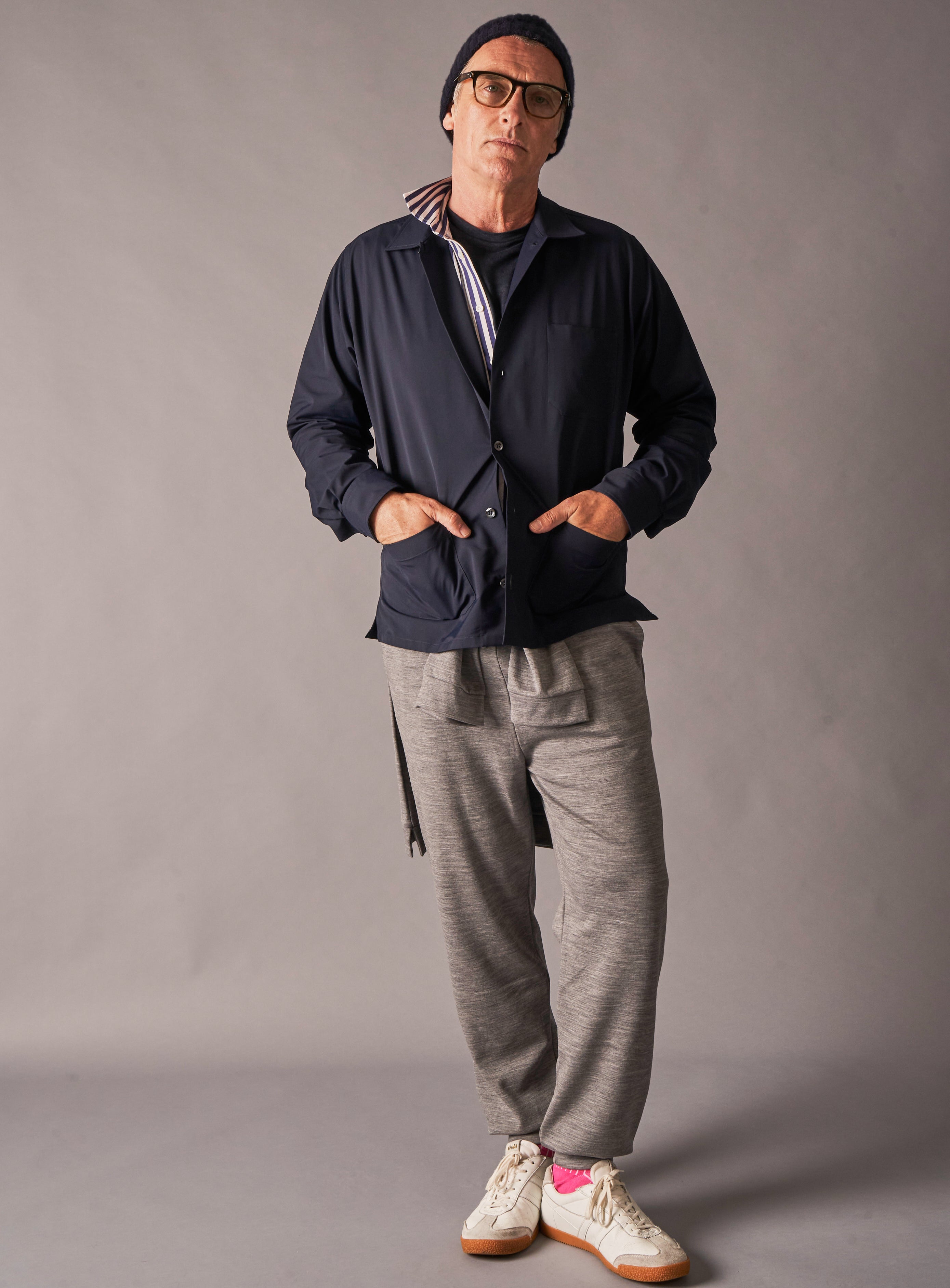 Imperméable bleu marine